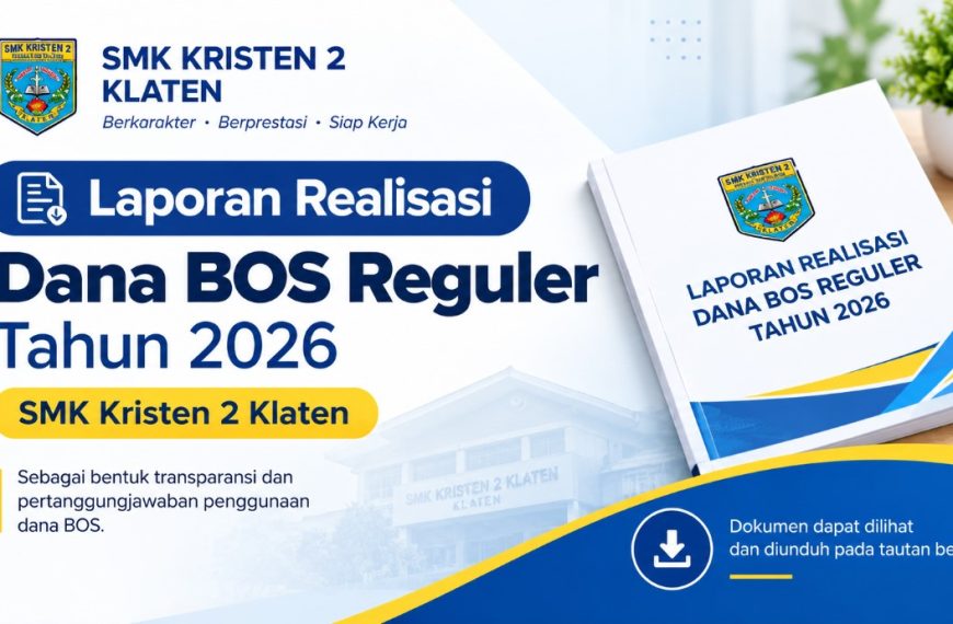 Laporan Realisasi Dana BOS Reguler Tahun 2026